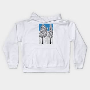 Trees and Shadows Kids Hoodie